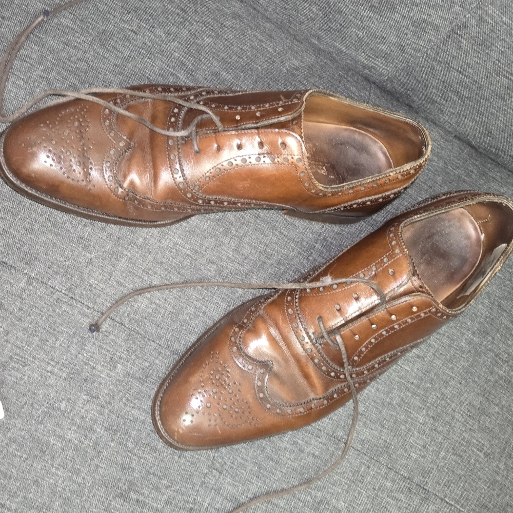Edward Green Brown Leather Brogues | Size 7.5 #N10